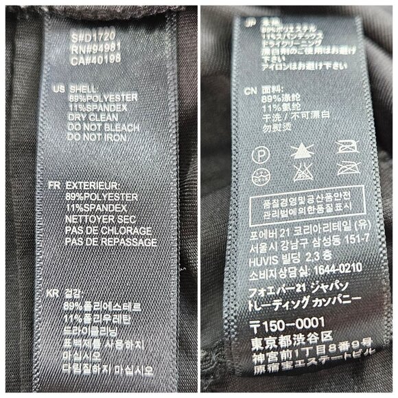 XXI Mini Body Con Dress M Black Layered Ruffle Adjust Shoulder Halter Padded Cup - Picture 11 of 12